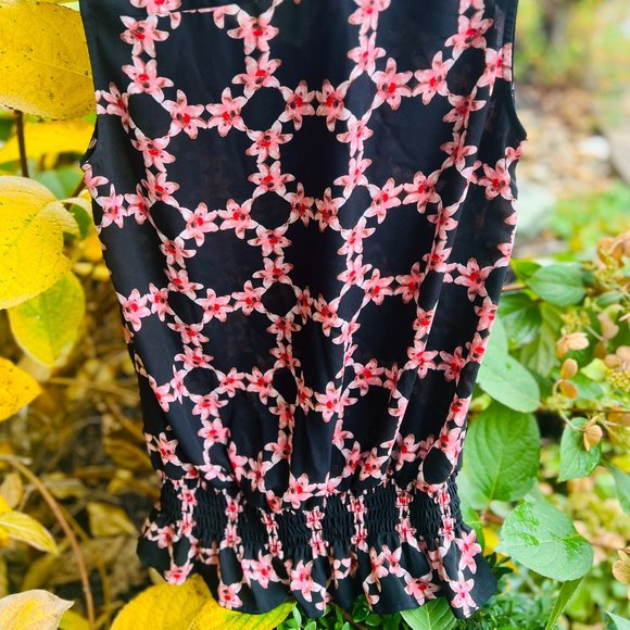 NWOT, Karl Lagerfeld, Floral Button Down Ruffle Blouse, Small - Picture 2 of 6